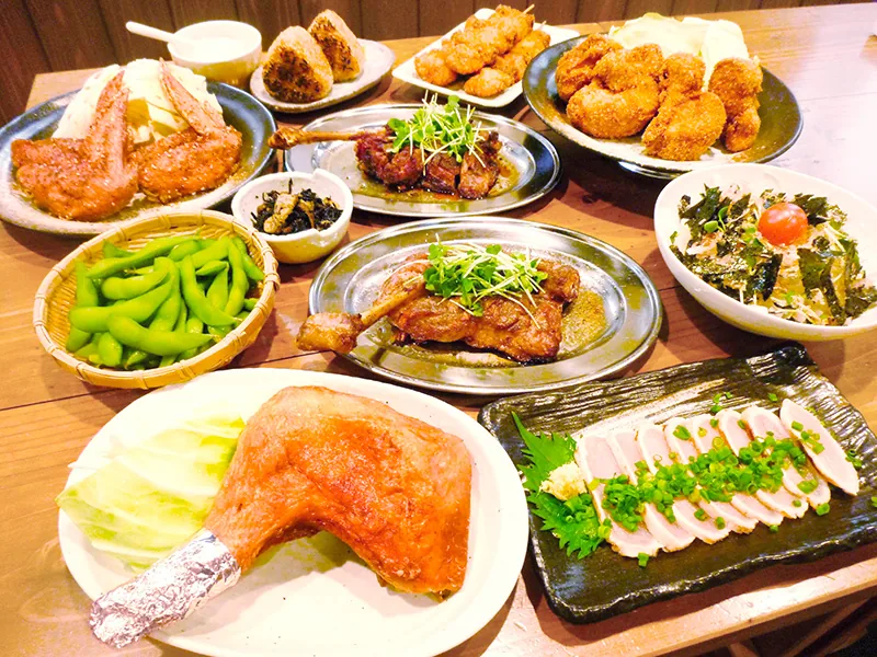 満喫コースの料理一例